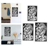 Maxbell Silhouette Art Sculpture Sign Hanging Metal Wall Decor for Background Bar 35cmx22cm