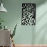 Maxbell Silhouette Art Sculpture Sign Hanging Metal Wall Decor for Background Bar 35cmx22cm