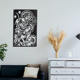 Maxbell Silhouette Art Sculpture Sign Hanging Metal Wall Decor for Background Bar 40cmx25cm