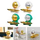 Maxbell Astronaut Statue with Tray Key Holder for porch Container Trinkets White Gold