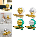 Maxbell Astronaut Statue with Tray Key Holder for porch Container Trinkets White Gold