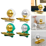 Maxbell Astronaut Statue with Tray Key Holder for porch Container Trinkets White Gold