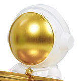 Maxbell Astronaut Statue with Tray Key Holder for porch Container Trinkets White Gold