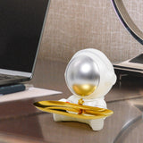 Maxbell Astronaut Statue with Tray Key Holder for porch Container Trinkets silver white