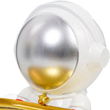Maxbell Astronaut Statue with Tray Key Holder for porch Container Trinkets silver white