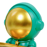 Maxbell Astronaut Statue with Tray Key Holder for porch Container Trinkets Green Gold