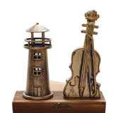 Maxbell Miniature Wooden Model Crafts Ornament Kids Gift for Desktop Home Decor Lighthouse