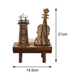 Maxbell Miniature Wooden Model Crafts Ornament Kids Gift for Desktop Home Decor Lighthouse