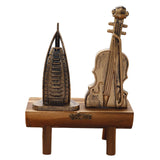 Maxbell Miniature Wooden Model Crafts Ornament Kids Gift for Desktop Home Decor Sailboat