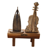 Maxbell Miniature Wooden Model Crafts Ornament Kids Gift for Desktop Home Decor Sailboat