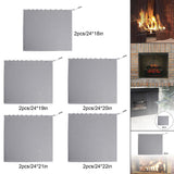 Maxbell Multifunction Fireplace Mesh Screen Curtain Wear Resistant for Hotel Indoor 61cmx45.7cm