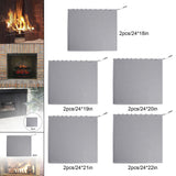 Maxbell Multifunction Fireplace Mesh Screen Curtain Wear Resistant for Hotel Indoor 61cmx45.7cm