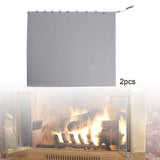 Maxbell Multifunction Fireplace Mesh Screen Curtain Wear Resistant for Hotel Indoor 61cmx45.7cm