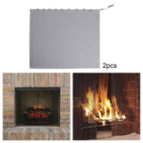 Maxbell Multifunction Fireplace Mesh Screen Curtain Wear Resistant for Hotel Indoor 61cmx48.3cm