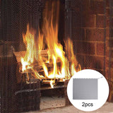 Maxbell Multifunction Fireplace Mesh Screen Curtain Wear Resistant for Hotel Indoor 61cmx55.9cm