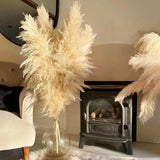 Maxbell Long Dried Pampas Grass Decor for Vase Fluffy bouquet Arrangement