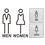 Maxbell Bathroom Sign Office Court Acrylic Door Accessories Restroom Toilet Symbol Men