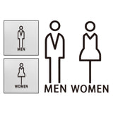 Maxbell Bathroom Sign Office Court Acrylic Door Accessories Restroom Toilet Symbol Men