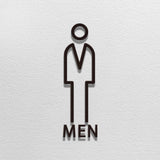 Maxbell Bathroom Sign Office Court Acrylic Door Accessories Restroom Toilet Symbol Men