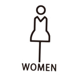 Maxbell Bathroom Sign Office Court Acrylic Door Accessories Restroom Toilet Symbol Women