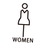 Maxbell Bathroom Sign Office Court Acrylic Door Accessories Restroom Toilet Symbol Women