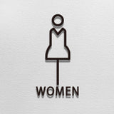 Maxbell Bathroom Sign Office Court Acrylic Door Accessories Restroom Toilet Symbol Women