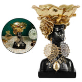 Maxbell Woman Bust Art Figurine Dish Bookshelf Statue Desk Drawers Display Organizer