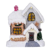 Maxbell Xmas Village House Ornaments Resin Decoration Collectible Buildings StyleA