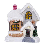 Maxbell Xmas Village House Ornaments Resin Decoration Collectible Buildings StyleA