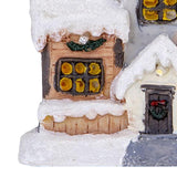 Maxbell Xmas Village House Ornaments Resin Decoration Collectible Buildings StyleA