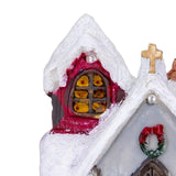 Maxbell Xmas Village House Ornaments Resin Decoration Collectible Buildings StyleB