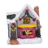 Maxbell Xmas Village House Ornaments Resin Decoration Collectible Buildings StyleC