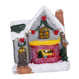 Maxbell Xmas Village House Ornaments Resin Decoration Collectible Buildings StyleC