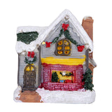 Maxbell Xmas Village House Ornaments Resin Decoration Collectible Buildings StyleC