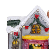 Maxbell Xmas Village House Ornaments Resin Decoration Collectible Buildings StyleC