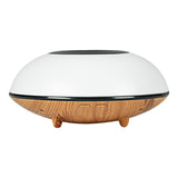 Maxbell Ultrasonic Humidifier Wood Grain Cool Mist Maker for Bedside Nursery Car White Light Wood