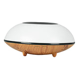 Maxbell Ultrasonic Humidifier Wood Grain Cool Mist Maker for Bedside Nursery Car White Light Wood