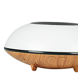 Maxbell Ultrasonic Humidifier Wood Grain Cool Mist Maker for Bedside Nursery Car White Light Wood