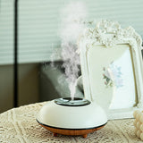 Maxbell Ultrasonic Humidifier Wood Grain Cool Mist Maker for Bedside Nursery Car White Light Wood