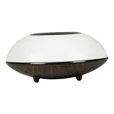 Maxbell Ultrasonic Humidifier Wood Grain Cool Mist Maker for Bedside Nursery Car White Dark Wood