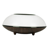 Maxbell Ultrasonic Humidifier Wood Grain Cool Mist Maker for Bedside Nursery Car White Dark Wood