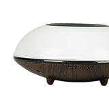 Maxbell Ultrasonic Humidifier Wood Grain Cool Mist Maker for Bedside Nursery Car White Dark Wood