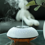 Maxbell Ultrasonic Humidifier Wood Grain Cool Mist Maker for Bedside Nursery Car Crack Light Wood
