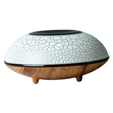 Maxbell Ultrasonic Humidifier Wood Grain Cool Mist Maker for Bedside Nursery Car Crack Light Wood