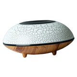 Maxbell Ultrasonic Humidifier Wood Grain Cool Mist Maker for Bedside Nursery Car Crack Light Wood