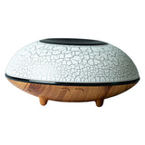 Maxbell Ultrasonic Humidifier Wood Grain Cool Mist Maker for Bedside Nursery Car Crack Light Wood