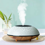 Maxbell Ultrasonic Humidifier Wood Grain Cool Mist Maker for Bedside Nursery Car Crack Light Wood