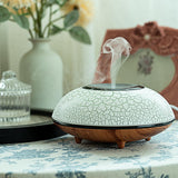 Maxbell Ultrasonic Humidifier Wood Grain Cool Mist Maker for Bedside Nursery Car Crack Light Wood