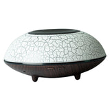 Maxbell Ultrasonic Humidifier Wood Grain Cool Mist Maker for Bedside Nursery Car Crack Dark Wood