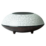 Maxbell Ultrasonic Humidifier Wood Grain Cool Mist Maker for Bedside Nursery Car Crack Dark Wood